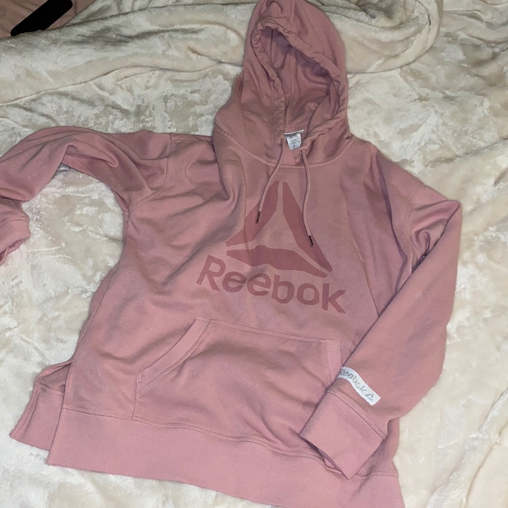 Light pink Reebok hoodie size small